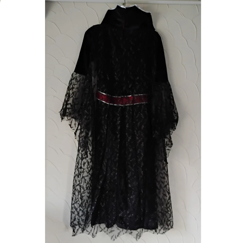 Girls Halloween Queen Vampire Costume Vampiress Dress Trick Or Treating Cosplay - Picture 4 of 16